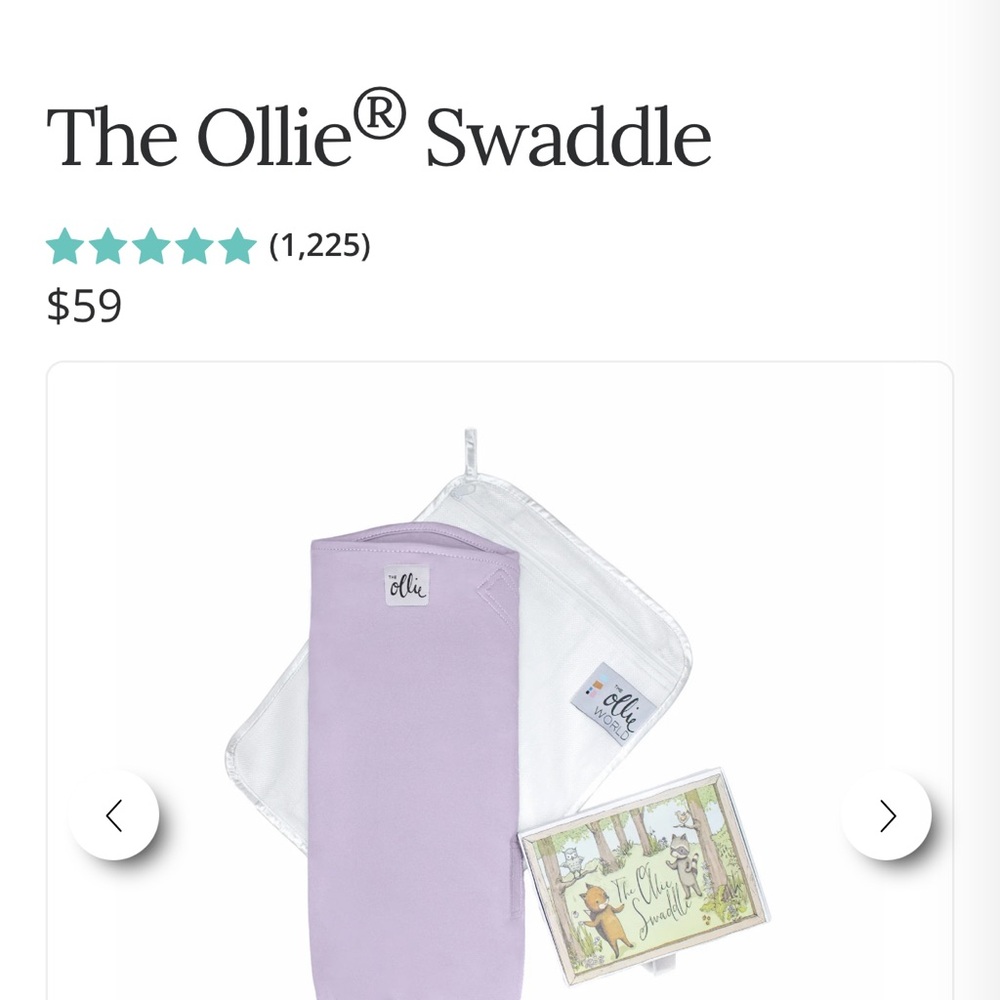 The Ollie Swaddle in Lavender